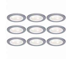 3 x Paulmann Möbel LED Einbauleuchten Set 3x3W High Power Chrom matt