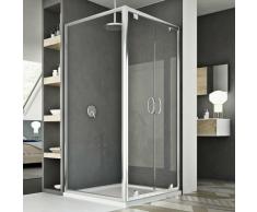 Sintesi Duo 2 Türen Duschkabine 120x90 ÖF. 120 CM H185 Klarglas