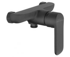 Invena - Badezimmer Dusche Wandbatterie Einhebelmischer Schwarz Pulverbeschichtetes