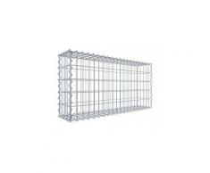 Gabione 100 cm x 50 cm x 20 cm (L x H x T), Maschenweite 5 cm x 10 cm, Spirale