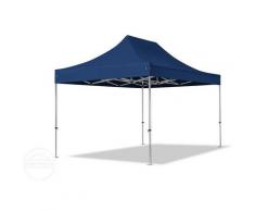3x4,5 m Faltpavillon TOOLPORT PROFESSIONAL Alu 40mm, Seitenteile ohne Fenster, blau