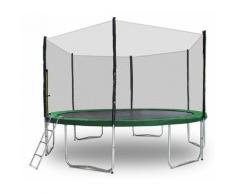 Ms Point - Gartentrampolin Trampolin 400cm Modell 2019 Randabdeckung Dunkelgrün