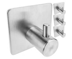 Wand Garderobe aus Edelstahl. Handtuchhalter Kleiderhaken mit 1 Haken 4-pack - Primematik