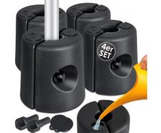 ® Pavillonstandfüße 4er Set Pavillon Standfuß mit Wasser/Sand befüllbar 22 x 22 x 25cm HDPE