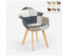 Nordisches Design Patchwork Stuhl Sessel Wohnzimmer Küche Studio Herion | Patchwork 6