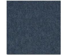 Floordirekt - Teppichfliesen Basel Selbstliegend 50 x 50 cm Blau 80 - Blau