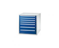 QUIPO Werkzeugschrank - Höhe 1000 mm, Schubladen 4 x 100, 2 x 150, 1 x 200 mm -
