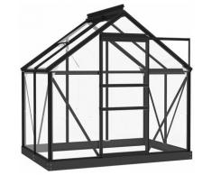 Vidaxl - Glas Gewächshaus Anthrazit 155x103x191 cm Aluminium - Anthrazit