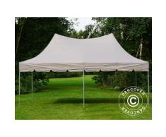 Faltzelt Faltpavillon Wasserdicht FleXtents PRO Peak Pagoda 3x6m Latte