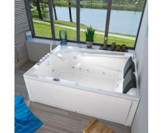 Whirlpool Pool Badewanne Eckwanne Wanne A612H-C Reinigungsfunktion 180x135 -13412- mit