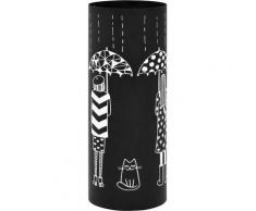 Vidaxl - Regenschirmständer Stahl Frauen-Design Schwarz Schwarz