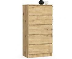 Kommode K60 mit 5 Schubladen | für das Wohnzimmer Schlafzimmer Schrank Büro Arbeitszimmer |
