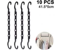 10 Stück Platzsparende magische Kleiderbügel Kleiderbügel Platzsparender Smart Closet Organizer mit