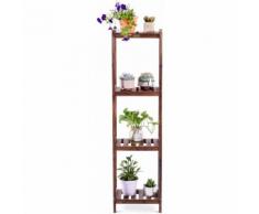 COSTWAY Standregal Stufenregal Blumenregal Buecherregal Blumenstaender Blumentreppe Pflanzenregal
