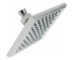 Arebos - Duschkopf quadratisch für Solardusche | Kopfbrause | Regendusche | Brausekopf | einzeln