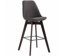 Barhocker Metz Stoff-dunkelgrau-Cappuccino