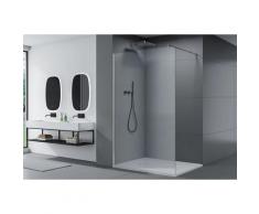 Duschabtrennung Walk-In Nano Echtglas EX101 - Klarglas - Breite wählbar 1400mm