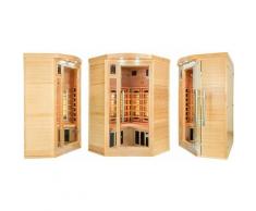 Poolstar - Finnische Infrarot-Sauna Eckig Holz 3/4 Plätze Apollon 3C