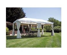 Pavillon Rechteckiger 6x3 m aus aluminium | Ecru