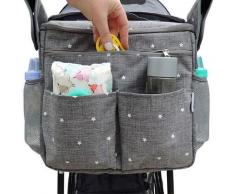 Kinderwagen-Organizer Kinderwagentasche mit Getränkehaltern, universell wasserdicht - Kueatily