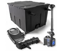 SunSun 1-Kammer Filter Set für 60000l mit 18W UVC Teich Klärer NEO7000 50W Pumpe Springbrunnen