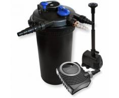 XXL Set Druckfilter 30000l 18W UVC Teichklärer 70W Pumpe Springbrunnenpumpe