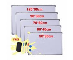 COSTWAY Whiteboard Magnettafel Schreibttafel Pinnwand Wandtafel Board Memoboard mit Alurahmen