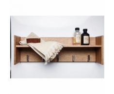 Holzregal Ablage Natureiche 60 cm Badregal Regal Bad