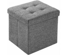 Tectake - Faltbarer Sitzwürfel aus Polyester mit Stauraum 38x38x38cm - Sitzhocker, Sitztruhe,