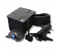 Filter Set für 12000l Teich mit 18W Teichklärer und CTF ECO Pumpe mit 20W 25m Schlauch Springbrunnen