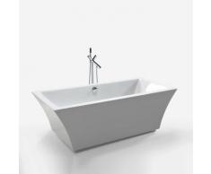 Freistehende Badewanne Modernes und Innovatives Design 170x80cm Susan+wasserhahn