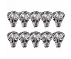 Set mit 10 LED-Lampen GU10 4W 2700 k