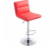 CLP - Barhocker Limerick Kunstleder-rot-Chrom