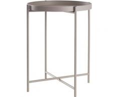 Beistelltisch Tabletttisch rund Ø38xH50cm Metall: Grau
