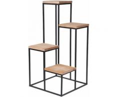 Pflanzentreppe mit 4 Ablagen 34x34xH67cm, Pflanzenregal Blumenregal Blumentreppe Blumenetagere