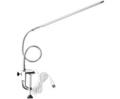 LED Bürolampe, USB Clamp Schreibtischlampe, USB einstellbare Richtung und Helligkeit - Tischlampen