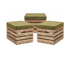 Grandbox - Sitzhocker aus Holz 37x40x50 Polster, Sitztruhe Hocker mit Stauraum, Sitzbank, Sitzpouf,