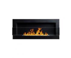 Selsey - astralis - Wandkamin / Bioethanol-Kamin mit Sicherheitsglas, rechteckig, 90 x 40 cm