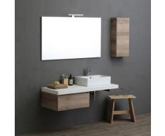 Modulare Badezimmermöbel Valentina Quadratisches Waschbecken 120 Cm