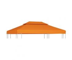 Longziming - Pavillon-Ersatzdach 310 g/m² Orange 3x4 m