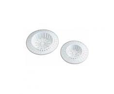 WENKO 4er Set Abflusssieb Küchen Spüle Sieb Spülbecken Abfluss Filter Kunststoff - weiss