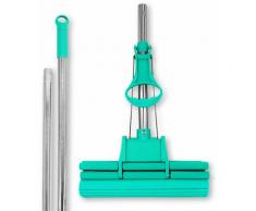 Abacus - Wischmopp, Wischmop, Mop, Mopp, Wischer, 4-Rollen Doppelwringsystem Green Mop 30 cm