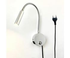 Devenirriche - Dimmbare Touch-Wand-Leselampe, LED-Kopfteil-Leselampe mit USB-Anschluss und