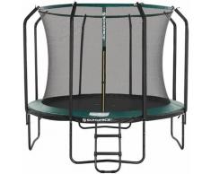 Trampolin 305 cm, rundes Gartentrampolin mit Sicherheitsnetz und Leiter, gepolstertes Gestell, für