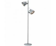 BRILLIANT CARMEN Leseleuchte 161 cm Metall Grau Beton 2-Flammig