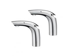 2er Wasserhahn Bad Waschtischarmatur Einhebelmischer Waschbecken Waschtisch Armatur Mischbatterie