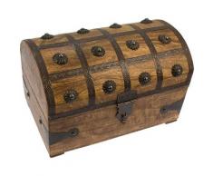 Nyvi - Holztruhe Rittertruhe - Schatzkiste im edlen Antik-Look
