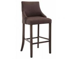 Barhocker Innsbruck Stoff-braun-Antik-Dunkel
