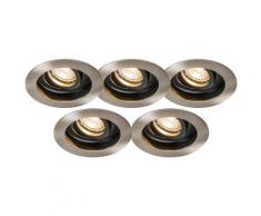Einbauspot Rondoo Stahl 5er Set - Stahl