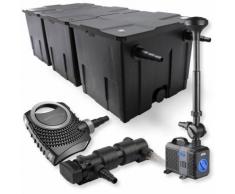 SunSun 3-Kammer Filter Set 90000l 24W UVC Teich Klärer NEO7000 50W Pumpe Springbrunnen
